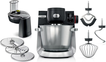 Serie 6 Küchenmaschine mit Waage 1600 W Schwarz, Edelstahl gebürstet