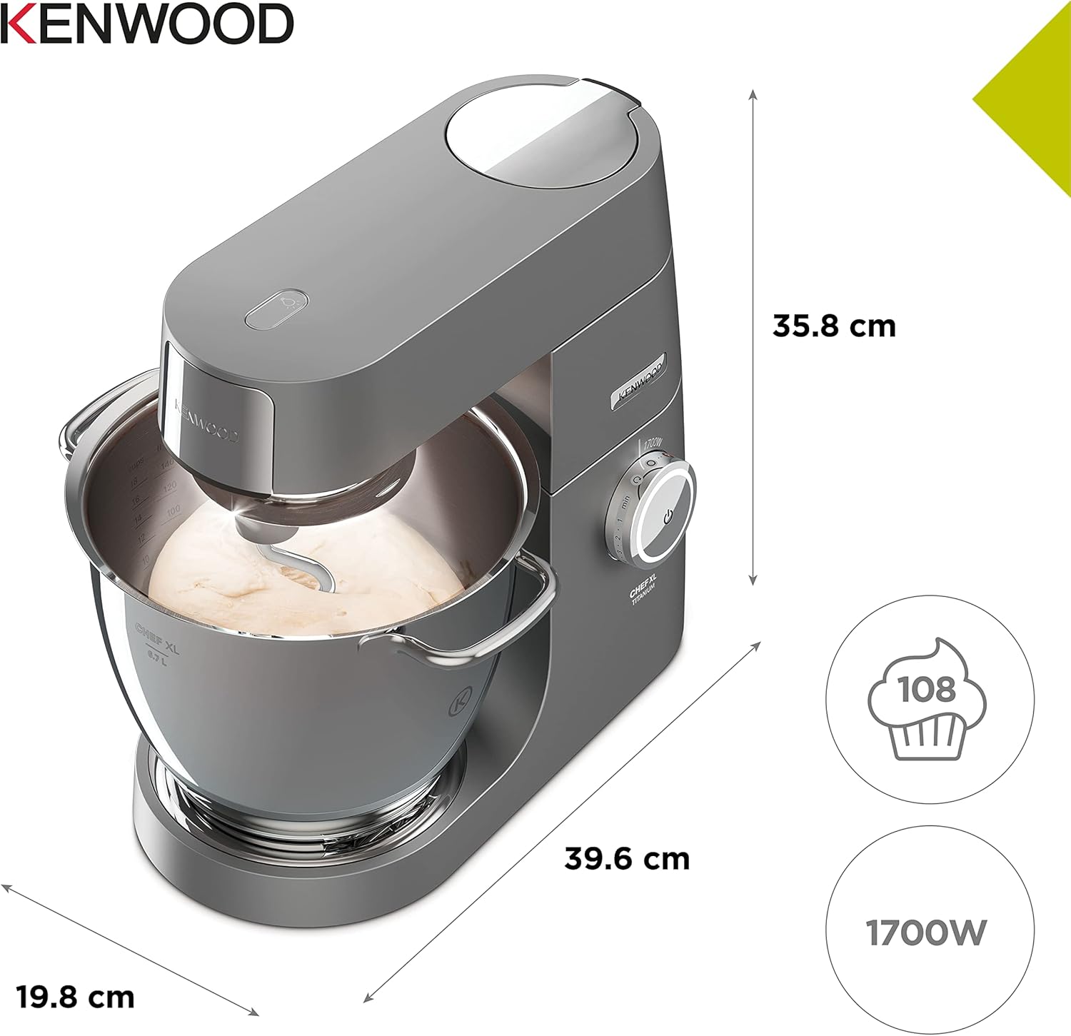 KENWOOD TITANIUM CHEF PATISSIER XL