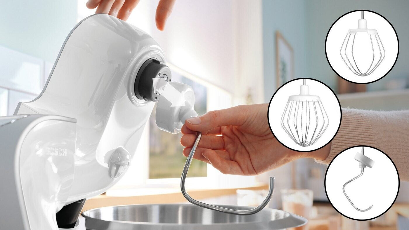 Bosch Serie 4 MUM58200 Weiß silber Zubehörtasche