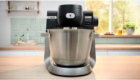 Serie 6 Küchenmaschine mit Waage 1600 W Schwarz, Edelstahl gebürstet