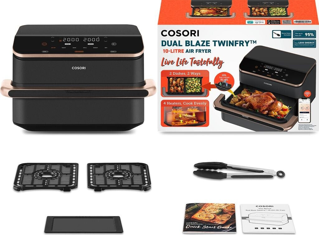 COSORI CAF-TF101 Dual Blaze TwinFry Chef CAF-TF101S-AEUR