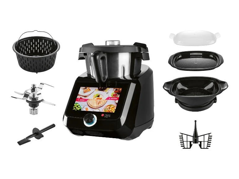 Silvercrest Monsieur Cuisine Smart Küchenmaschine mit Kochfunktion, 8-Zoll-Touchscreen, 3 L