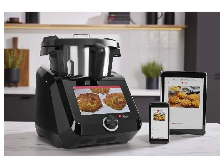 Silvercrest Monsieur Cuisine Smart Küchenmaschine mit Kochfunktion, 8-Zoll-Touchscreen, 3 L