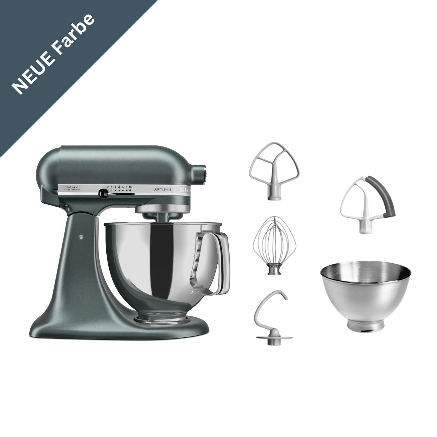KitchenAid Artisan 5KSM175PS ECU contour silber